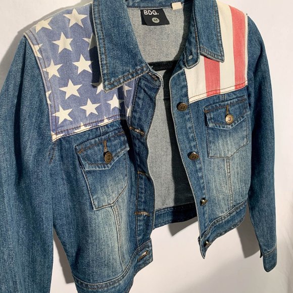 * 3 for $10 * BDG Cropped denim jacket - Picture 3 of 9